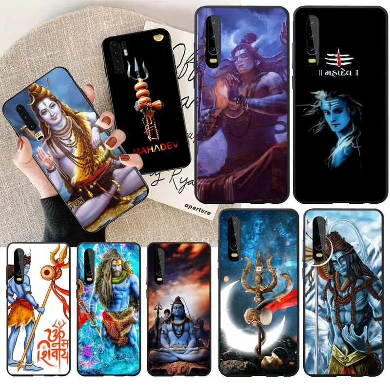 PENGHUWAN Индия Mahakal Shiva новое поступление черный чехол для мобильного телефона Huawei P30