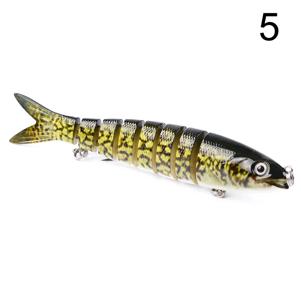 

Floating Rotating Tail Lures Hard Bait Plastic Lifelike Multi-section Fishing Lure BHD2