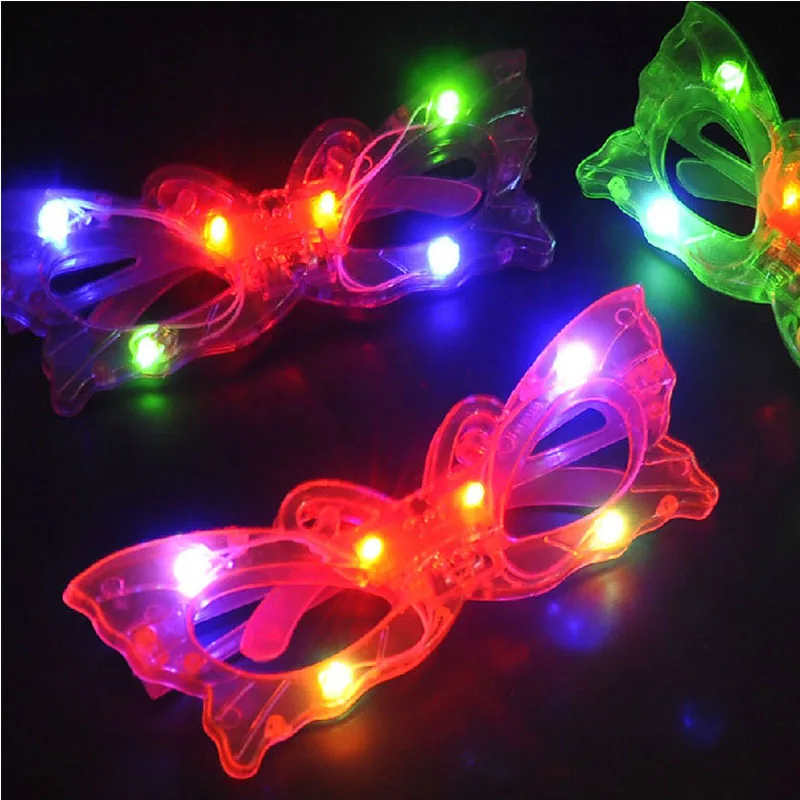 Butterfly Light Eye Glasses Flashing Bar Club Blinds Shutter Glow neon Party Wedding Christmas Concert led glasses Carnival Toys|Сверкающие