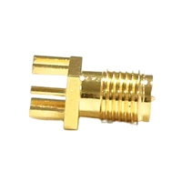 1pc rp sma connector revers female jack rf coax modem convertor end launch pcb cable straight goldplated