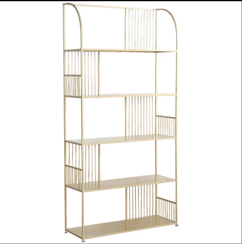 

Nordic iron art simple bookshelf shelf floor simple office display rack living room creative multifunctional bookcase