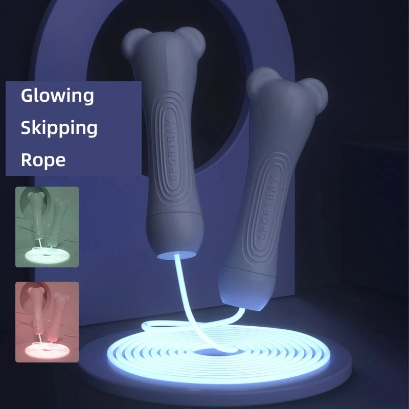 

Светящаяся веревка для скиппинга Спорт Фитнес унисекс дети взрослые ПВХ матовая ручка легкое уличное портативное оборудование для спортза...