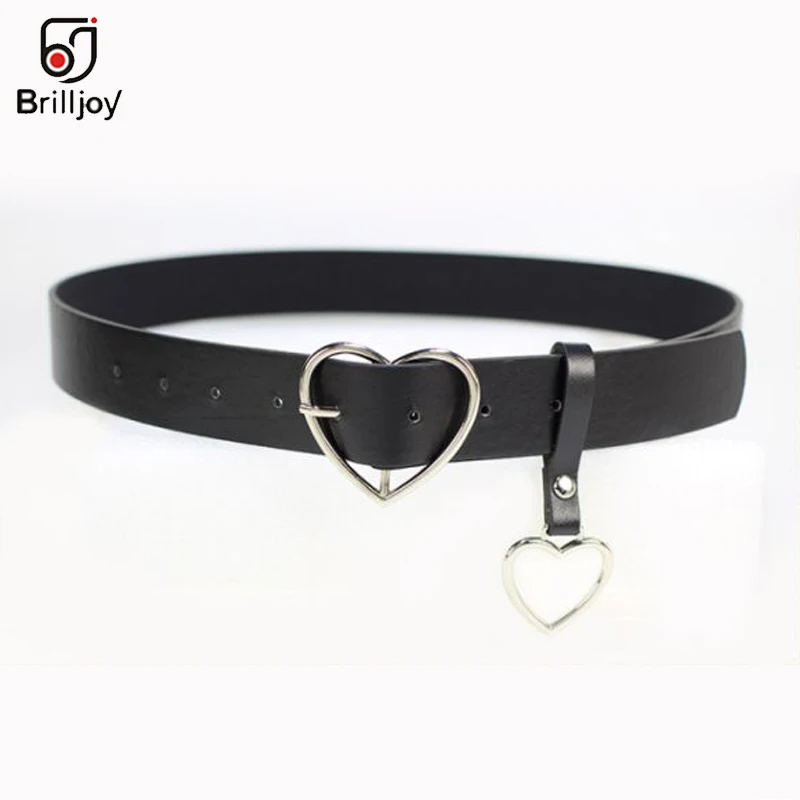 Женский ремень Brilljoy регулируемый из искусственной кожи с металлической пряжкой