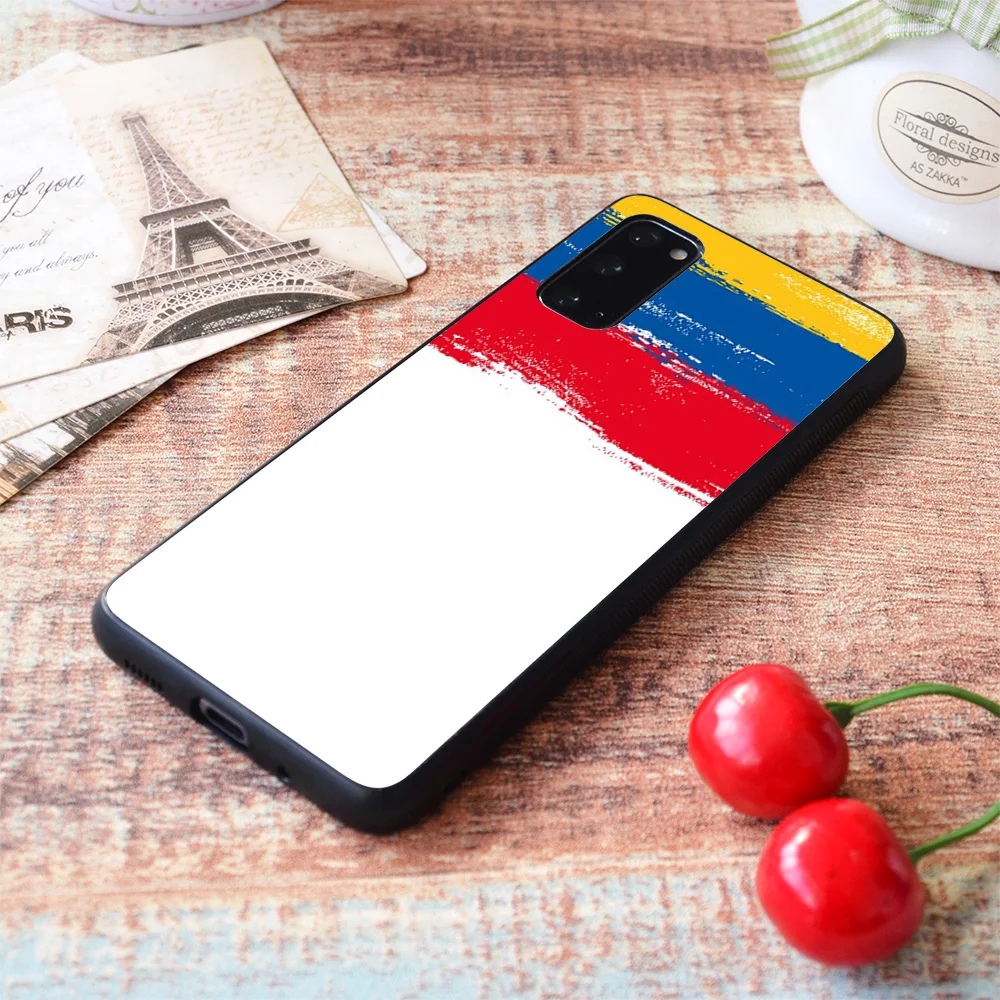Мягкий чехол из ТПУ для Samsung Galaxy с изображением Колумбийского флага | Мобильные