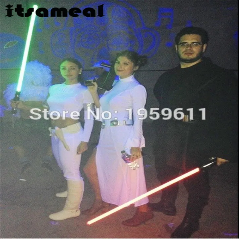 Взрослые сексуальные Звездные войны Принцесса Leia дамы маскарадный костюм