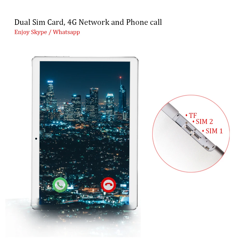 Планшет X20 ANRY 10 1 дюйма IPS 1920x1200 ядер 4G Android 8 | Планшеты