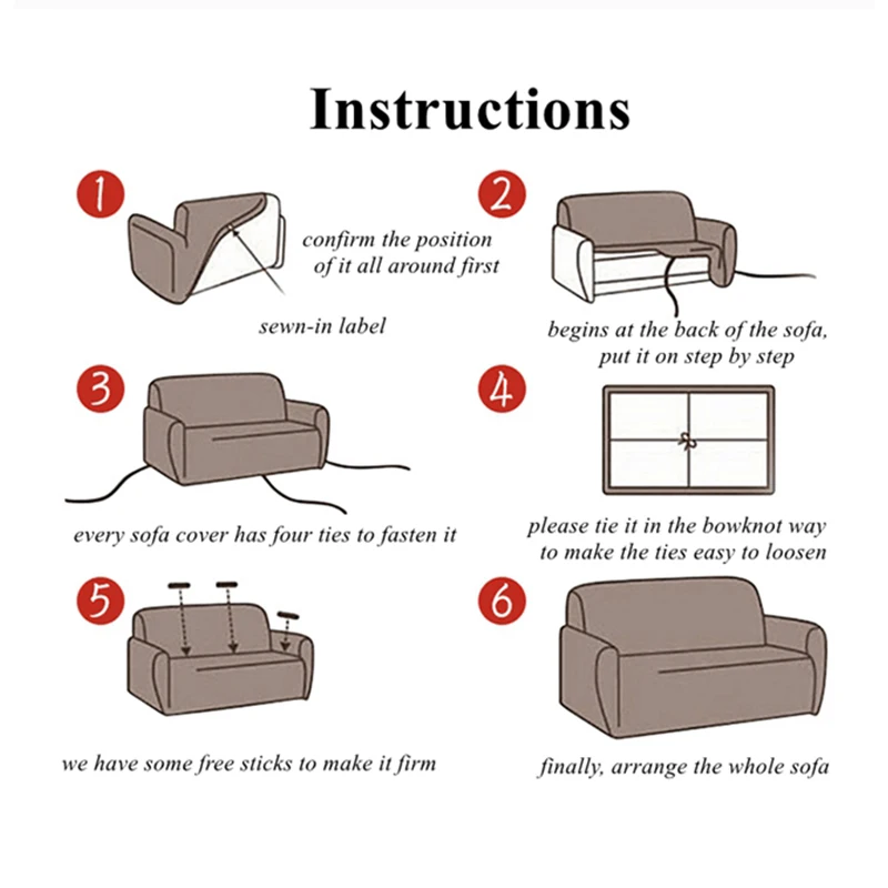 

Elastic Sofa Cover for Living Room Couch Cover Sofa Towel Single/Two/Three/Four-seater Nordic Style Slipcovers Sectional Cover