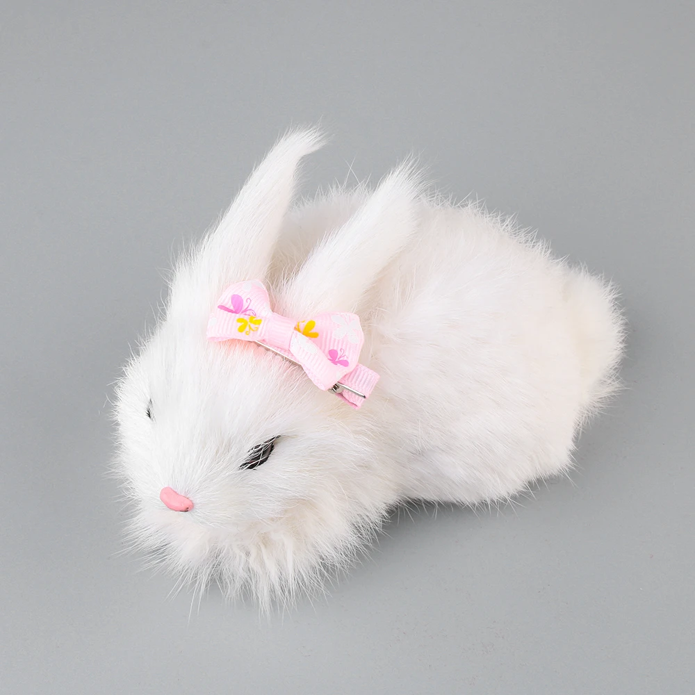 5 шт. случайный уход за домашними животными однотонные милые хлопковые заколки