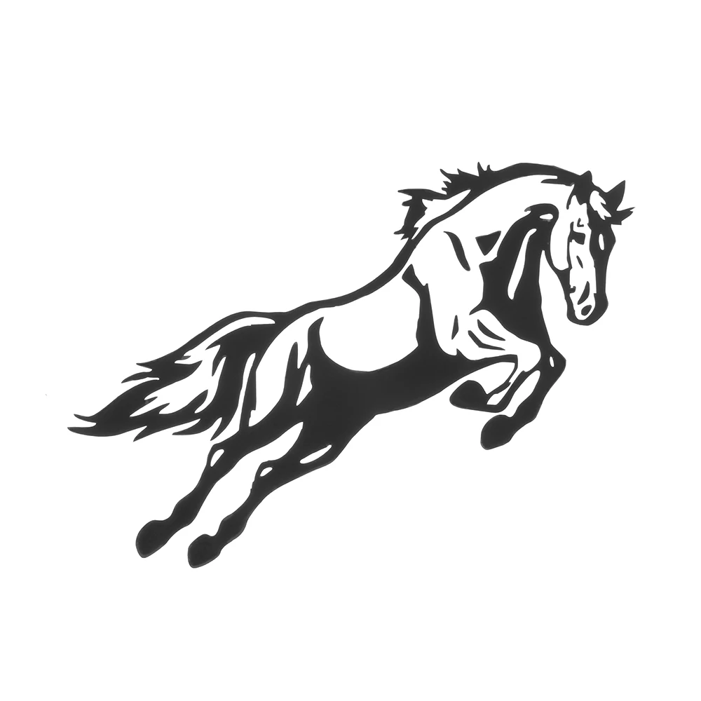 

Car-Sticker Automobiles Motorcycles Window Bumper Laptop Vinyl Decal PVC Decorative Goods Jumping horse 18cmx8cm