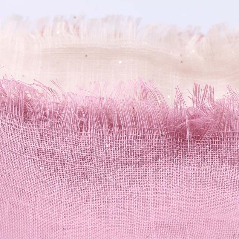 

Linen Cotton Hijab Scarf Women Gold Thread Solid Color Muslim Head Scarf Shawls And Wraps Headband Female Pashmina Scarves