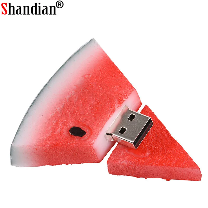 SHANDIAN USB флеш-накопитель с арбузом 64 ГБ 32 16 8 4 2 0 Диск Оптовые продажи фруктовый