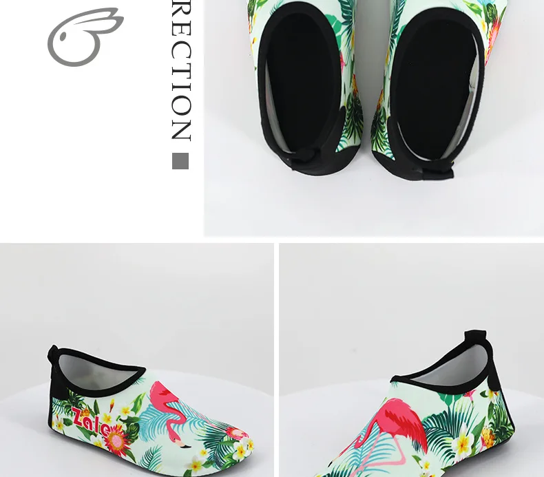 Sapatos de Água Crianças Descalço Rápido-seco Aqua Yoga Meias Meninos Meninas Flamingo Mergulho Natação Sapatos Praia Chinelos 5 yoga meias meninos meninas flamingo mergulho natação