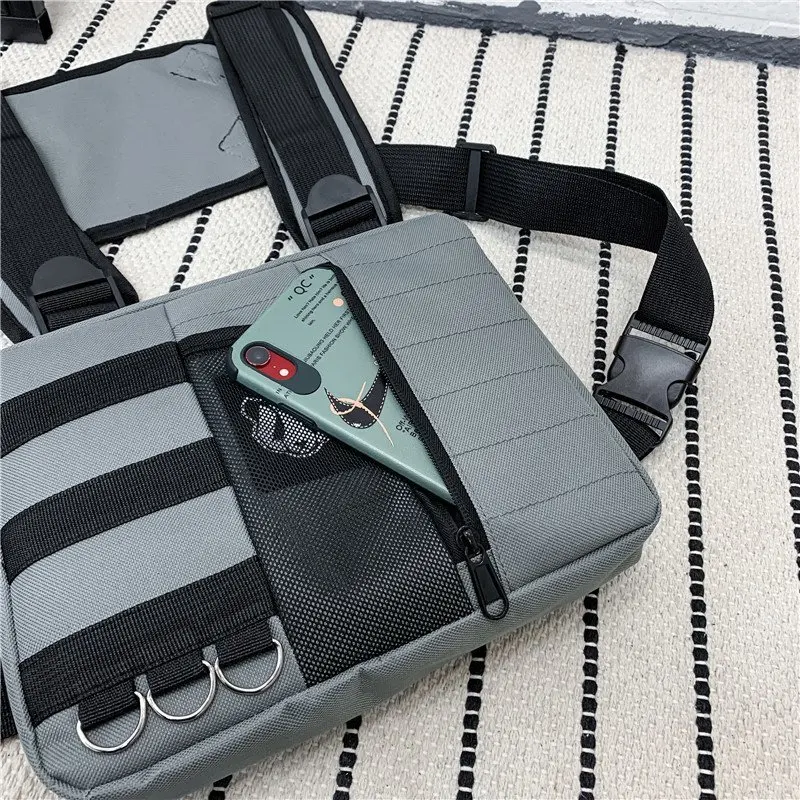 Functional Wind Men And Women Outdoor Tooling Vest Bag Hip-hop Multifunctional Tactical Chest Package