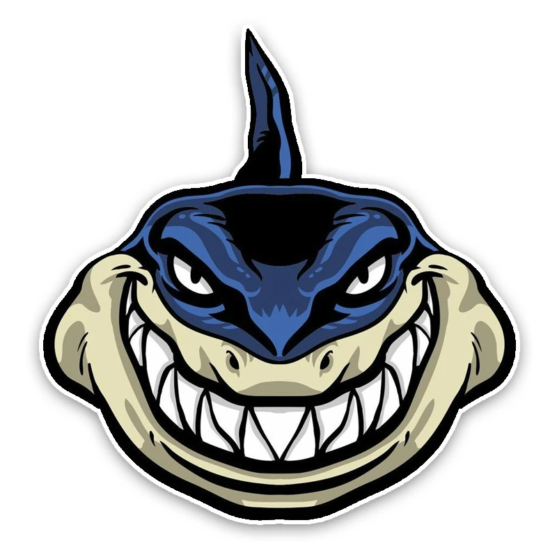 

Car Sticker Cute Shark Cartoon Car Motorcycle Exterior Accessories Waterproof PVC Decals, 15cm*14cm