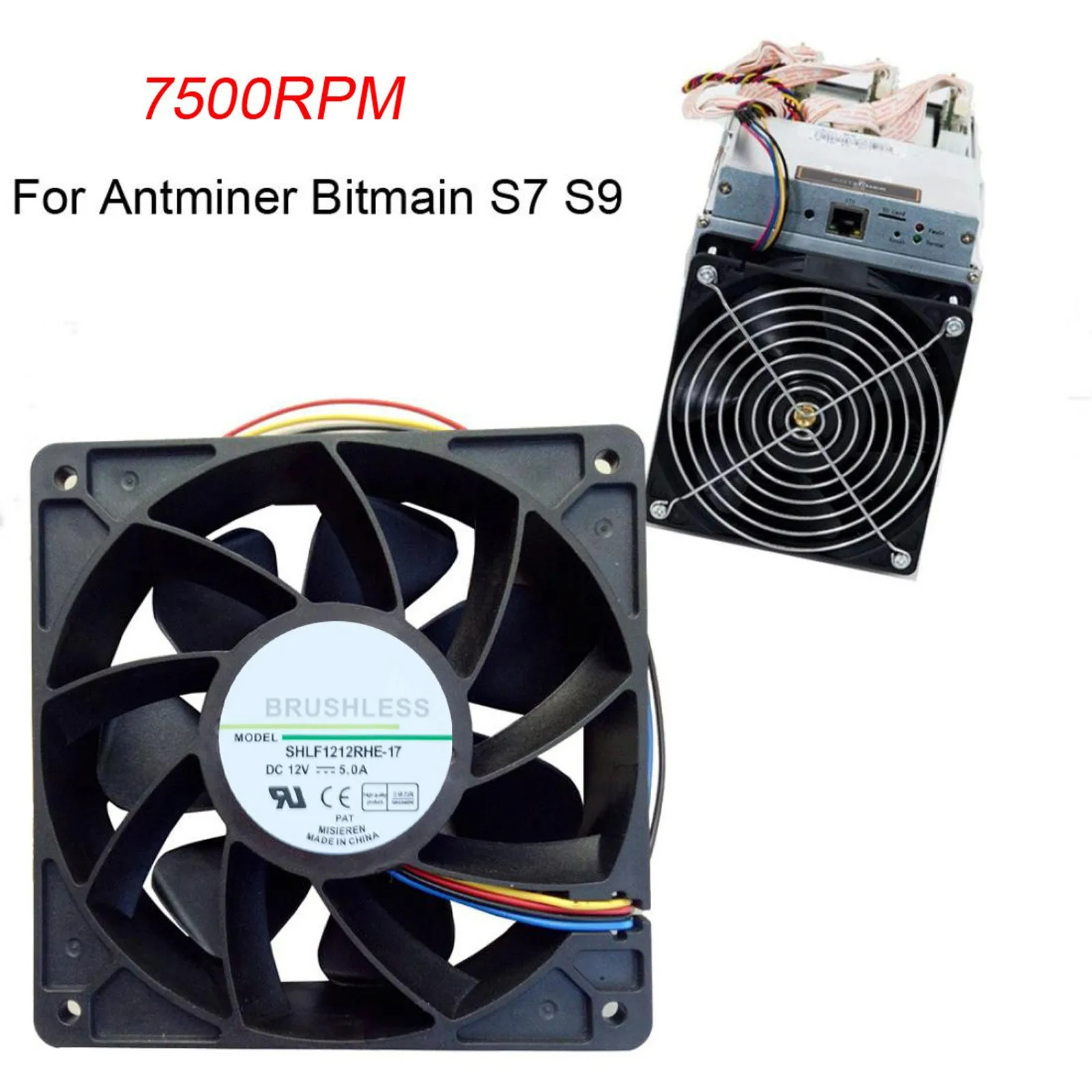 Вентилятор охлаждения 7500 об/мин 310 38 куб. М новый вентилятор для Antminer Bitmain S7 S9