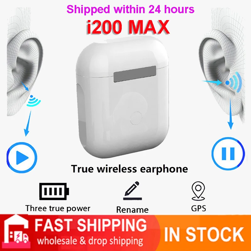 Оригинальные i200 MAX bluetooth наушники в ухо мини Беспроводные спортивные стерео