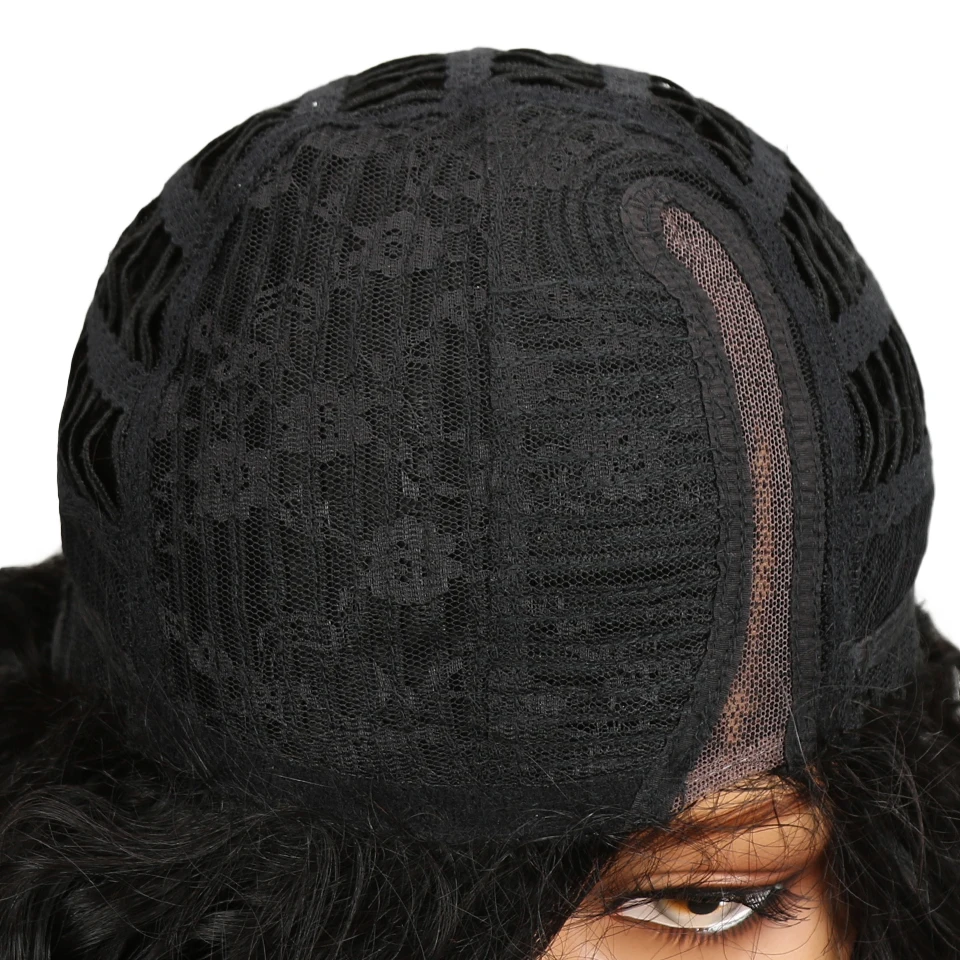 Trurme водная волна боковая часть парик шнурка 18 дюймов коричневый микс из Цвет Реми