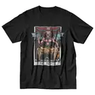 Футболка мужская с рисунком дьявола, таро, карточка, Baphomet, Готическая хлопковая, с коротким рукавом, с изображением демона, козы, зла, Сатаны