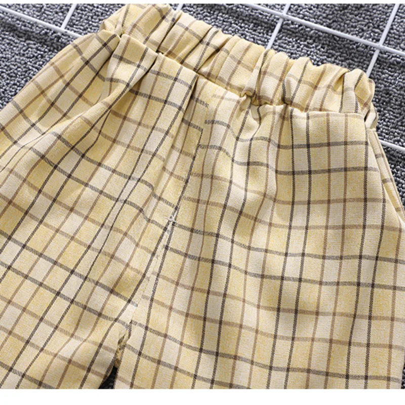 Children Boys Lattice T-Shirt Shorts 2Pcs/Set New Summer Toddler Casual Costume Baby Clothes Infant Girls Outfits Kids Tracksuit