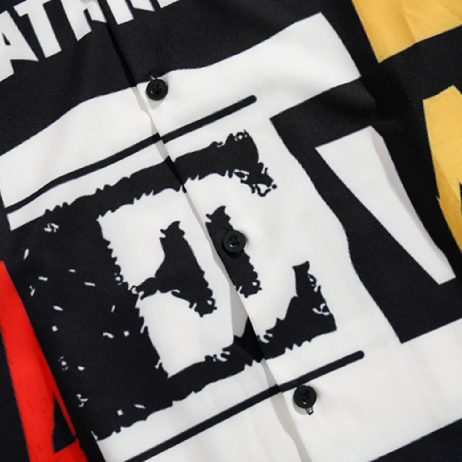 Цветные мужские рубашки с буквенным принтом в стиле Харадзюку уличная одежда