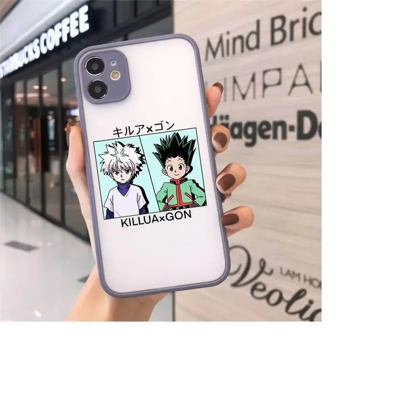 

HUNTER x HUNTER Phone Cases matte transparent For gray iPhone 7 8 x xs xr 11 12 pro plus max mini Clear Funda