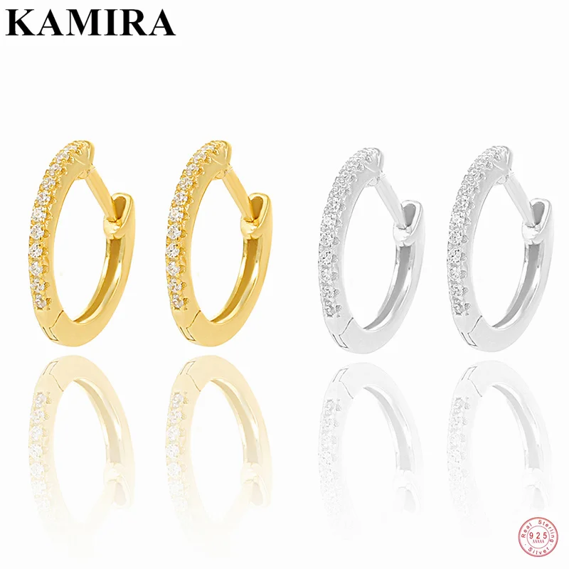 

Женские серьги-гвоздики KAMIRA из серебра 925 пробы с цирконом