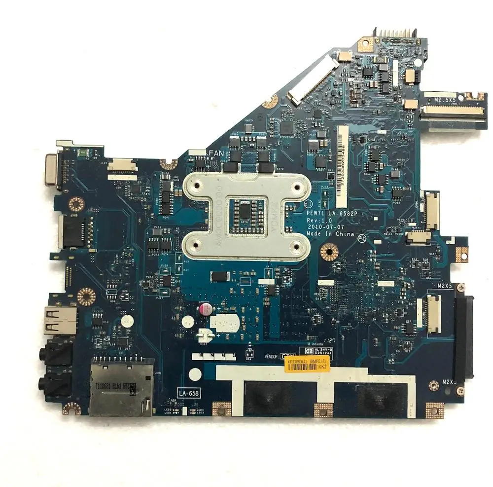 Материнская плата MBRJW02001 для ноутбука ACER 5333 5733 PEW71 LA-6582P 100% протестирована