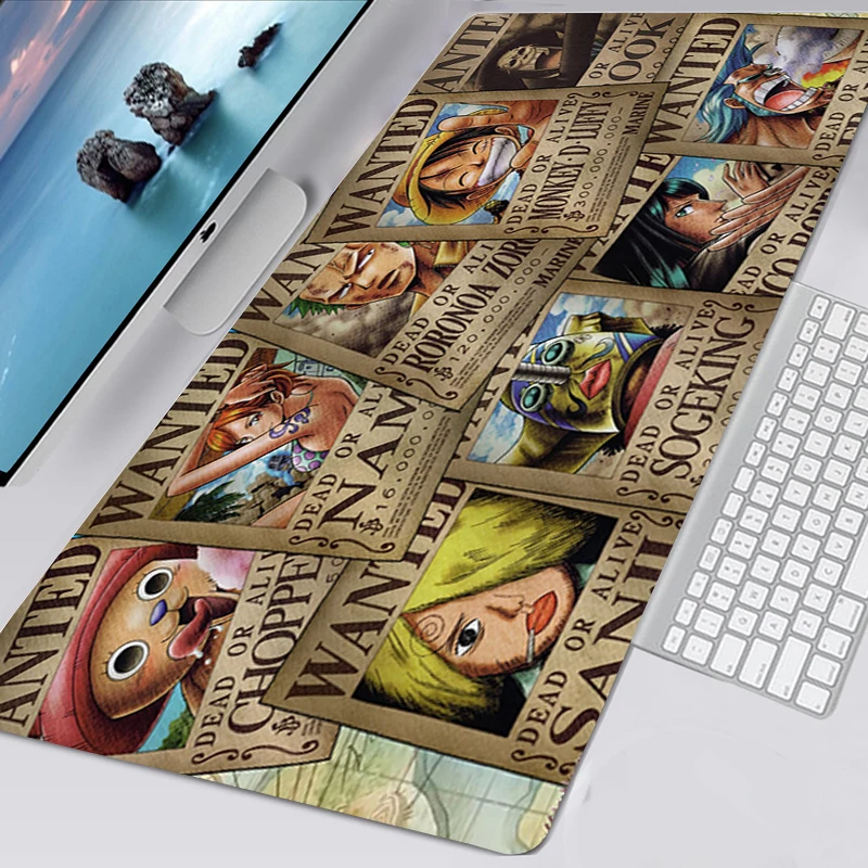 one piece mousepad kawaii gaming accessories non slip mouse pad 40x90 mausepad tappetino mouse keyboard mat tapis de souris free global shipping