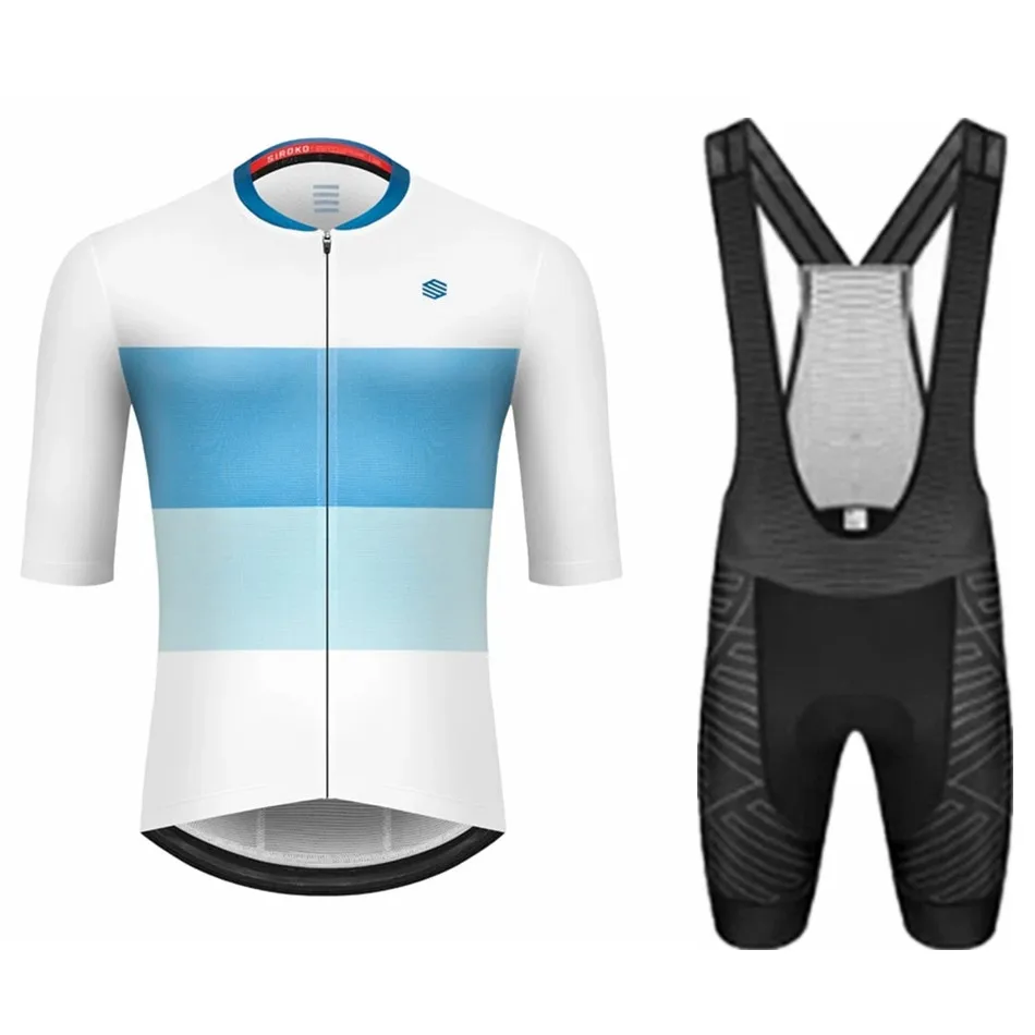 

Siroko 2022 Cycling Set Men Short Sleeve Cycling Jersey Pro Team Mountain Bike Clothing 9D Gel Bib Shorts Suits Maillot Ciclismo