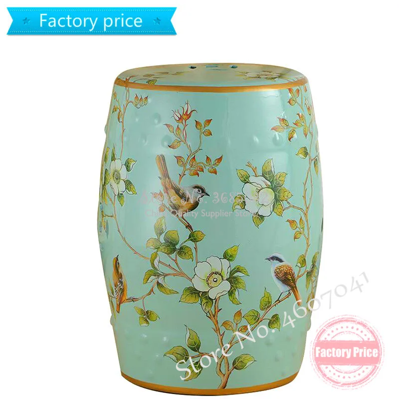 Креативный керамический барабанный туалетный стул для макияжа олхов Загребской европейской краски для обуви сменные стулья 30*46см.