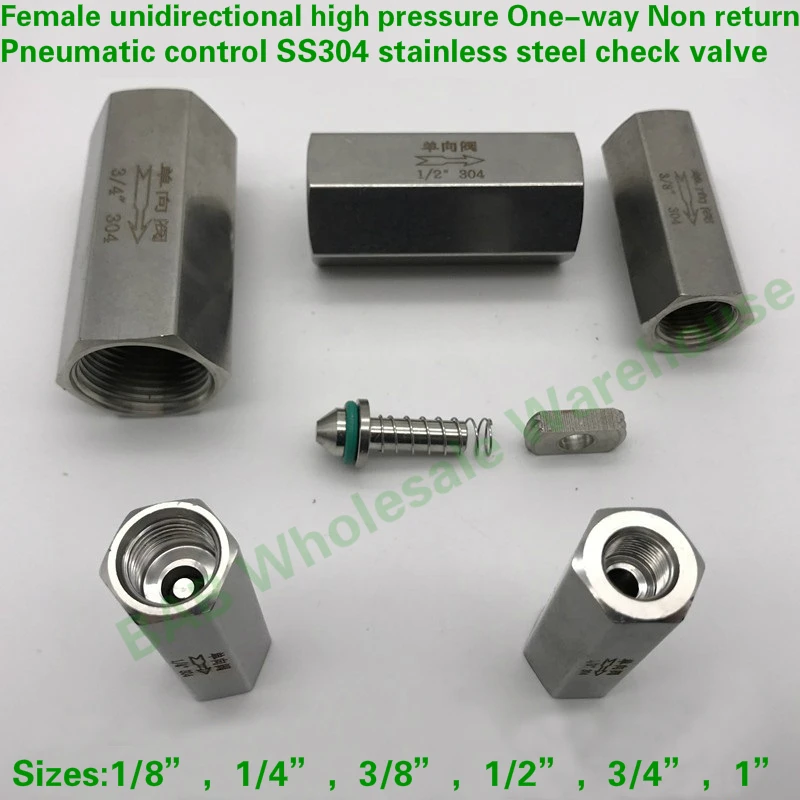 

Однонаправленный обратный клапан высокого давления, из нержавеющей стали