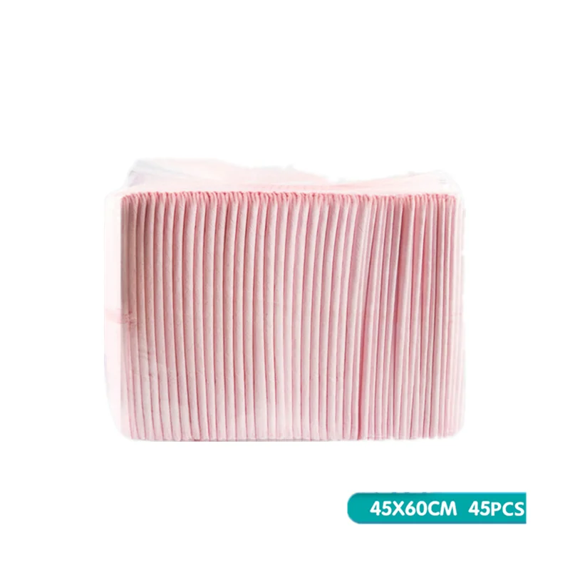 45PCS 45x60cm 100 шт одноразовые пеленки для младенцев Пеленальный Коврик для взрослых детей или домашних животных водонепроницаемые пеленки для новорожденных матрас подгузник - Цвет: 45PCS 45x60cm