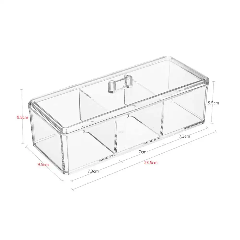 

Rectangular Cosmetic Storage Box/Dust-Proof Transparent Storage Storage Box