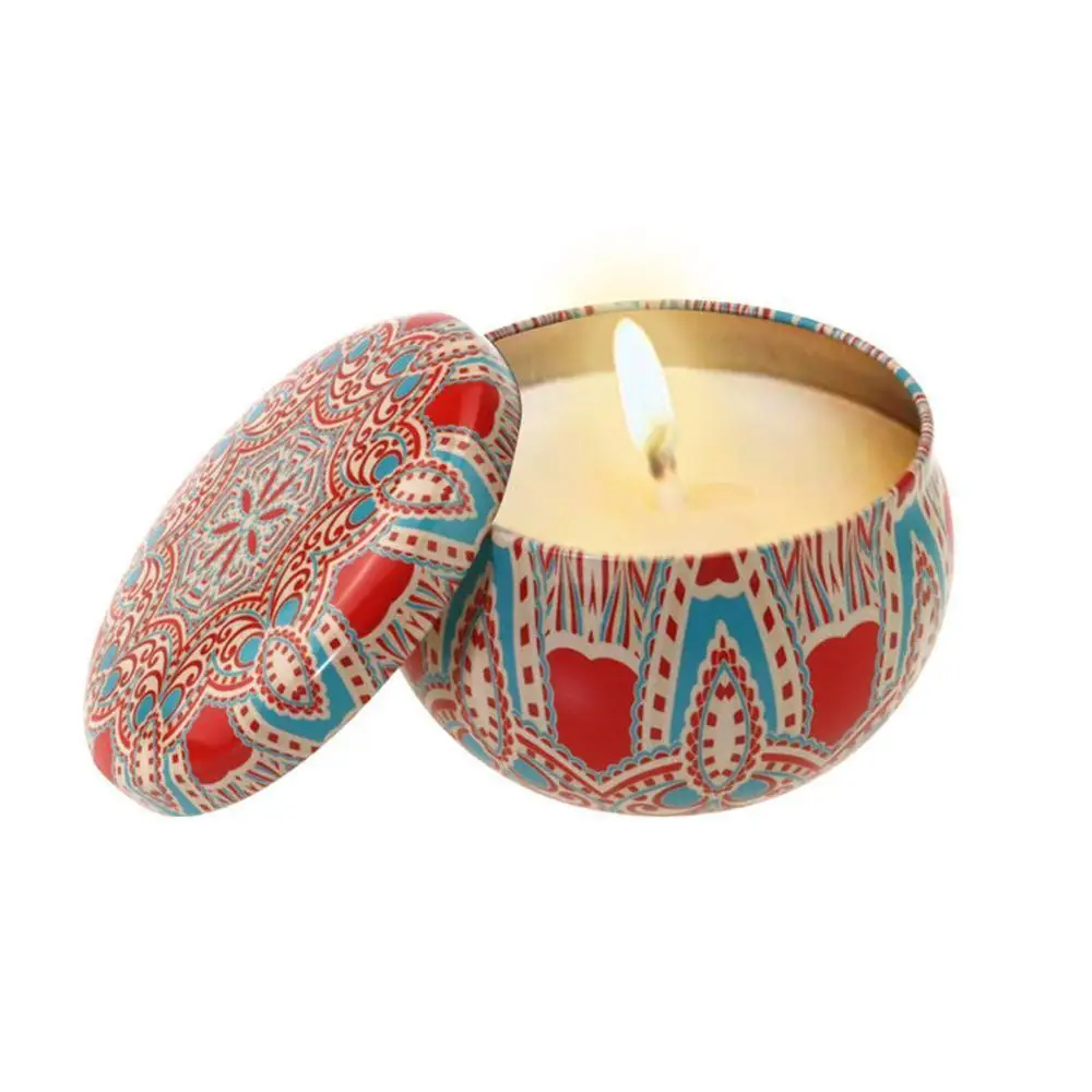 1 шт. ароматические свечи с соевым воском этнический стиль украшение на день