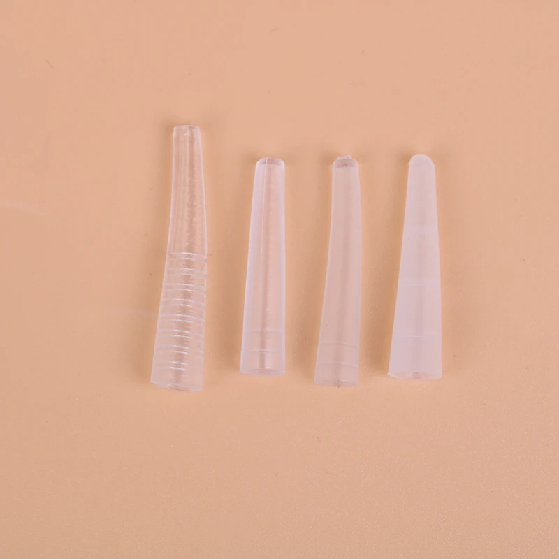 Silicone Covers Tips Tweezers Protect Cases Eyelashes Tools 10Pcs/set Plastic Protective Cover Grafting | Красота и здоровье