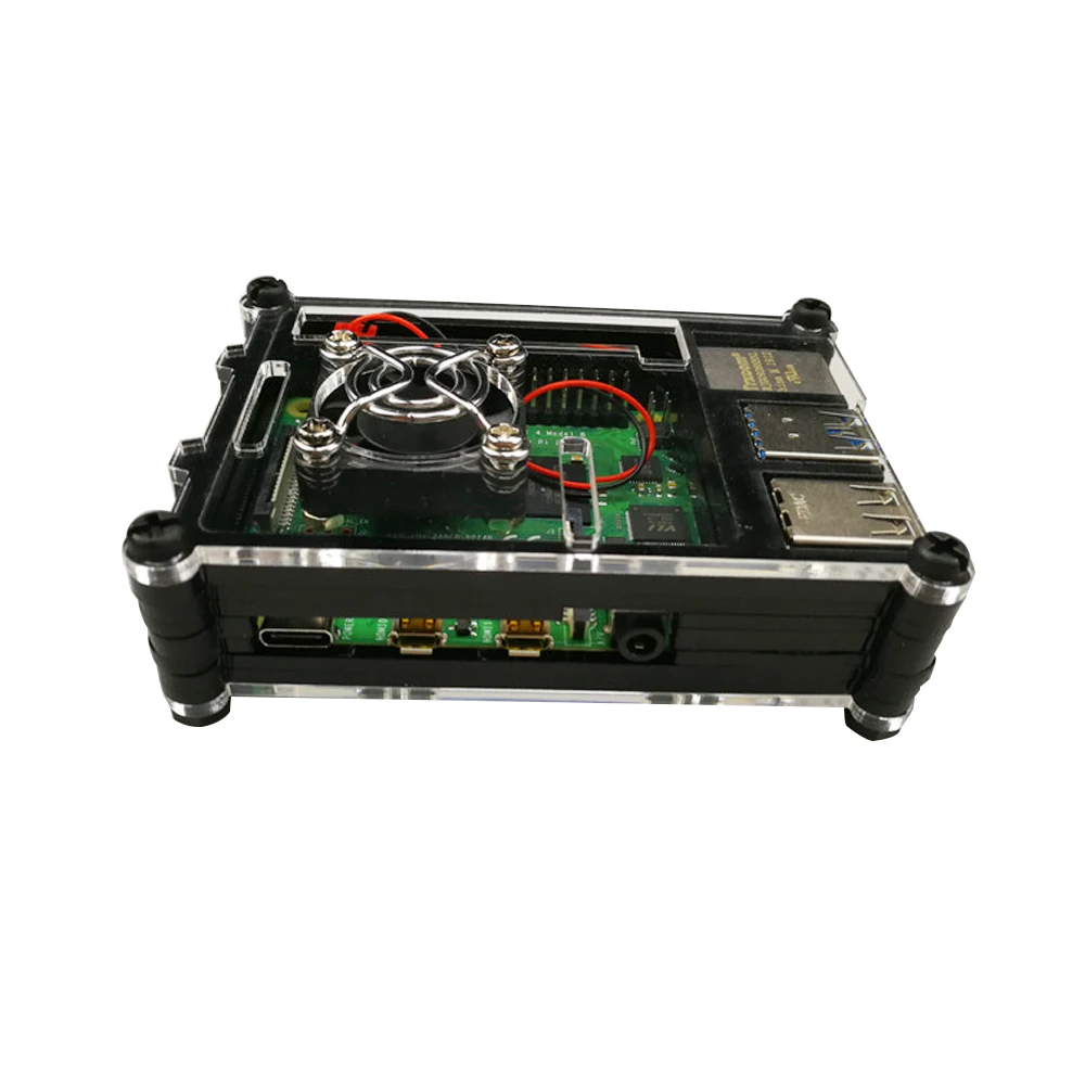Акриловый чехол для Raspberry Pi 4 9 слоев прозрачный корпус многоцветный 4B популярный