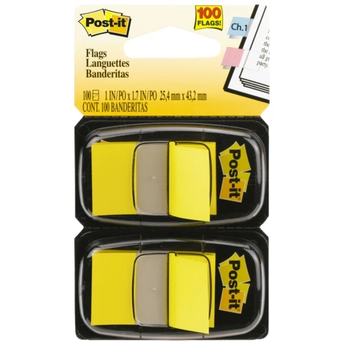 Закладки пластиковые классические Post-it Professional 25 4х43 2 мм блока по 50 закладок |