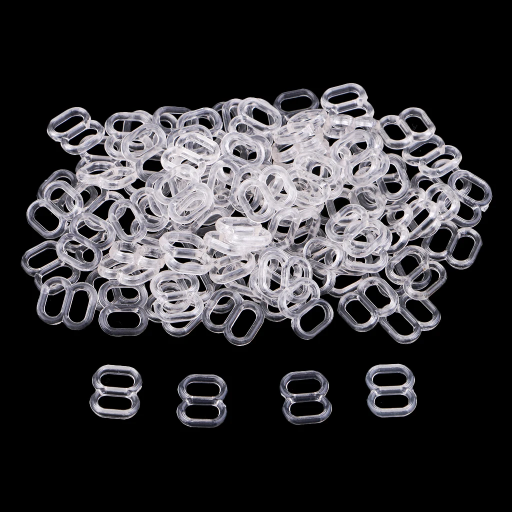 100 шт./лот нейлоновое нижнее белье 8 в форме бюстгальтера регулируемые зажимы для