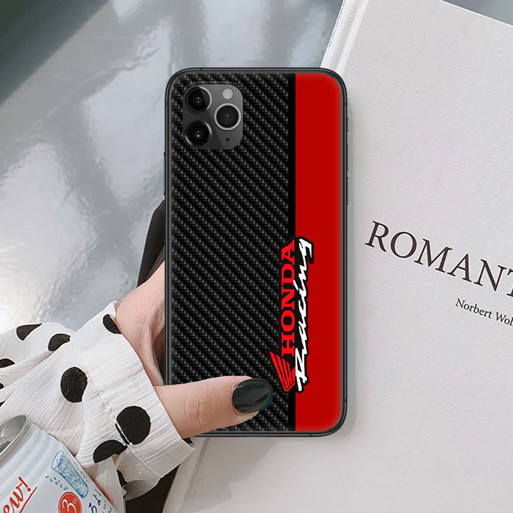 

HONDA JDM luxury sport car Phone case For iphone 5 6 7 8 S SE plus X XS XR 11 12 mini Pro Max 2020 black black cell cover pretty