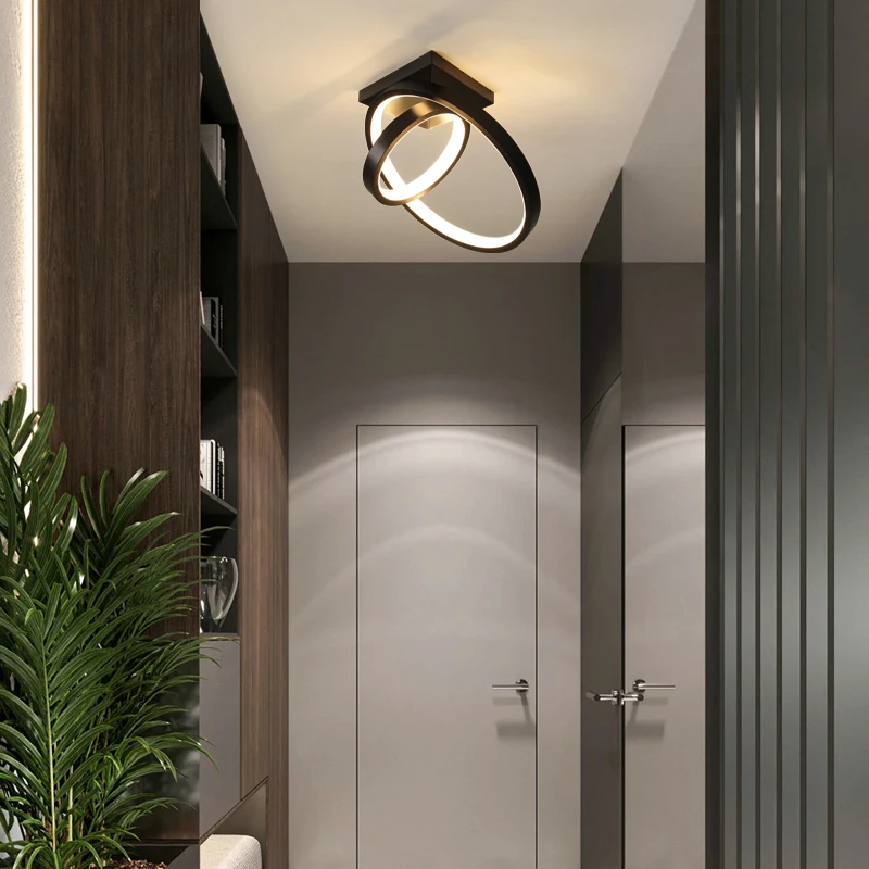 

Verllas Modern LED Ceiling Lights for bedside Aisle corridor balcony Entrance Lustre White Black LED ustre avize Ceiling Lamp