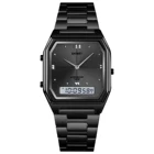 Часы наручные мужские цифровые электронные, модные водонепроницаемые спортивные деловые, с двойным дисплеем, 5 АТМ, для повседневной жизни