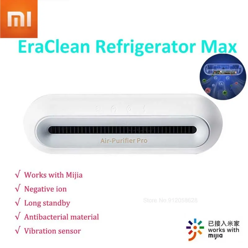 

Xiaomi EraClean Refrigerator Max Deodorizing Sterilizer Ozone Purifier Deodorant Kitchen Home Work with Mijia App New Upgrade
