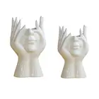 Ваза с человеческим телом в скандинавском стиле, ваза с человеческим лицом, украшение для дома, офиса, комнаты, ваза для сухих цветов