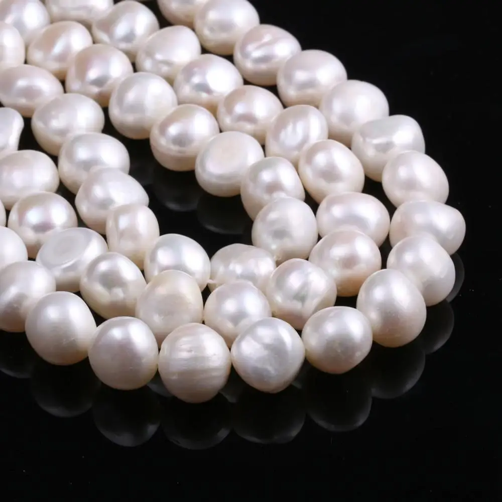 

Hot Sale Natural Freshwater Pearl Potato-Shaped Loose Beads 11-12 Mm For Jewelry Making DIY Bracelet Earring Necklace Accessory