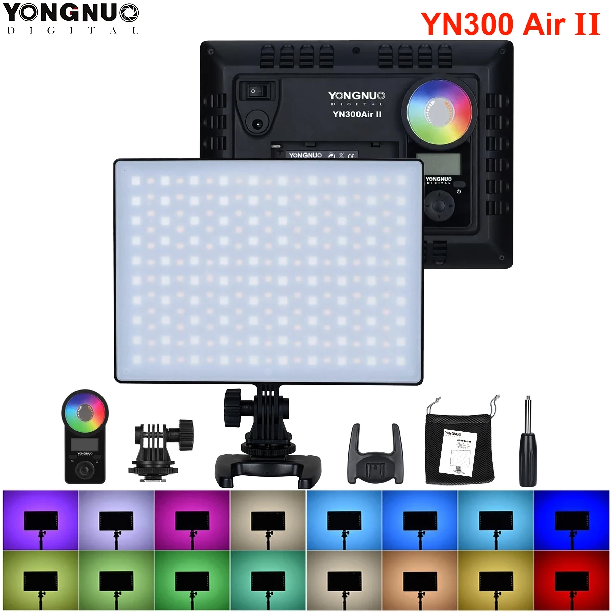 YONGNUO YN300 Air II YN300air YN 300 air Pro 3200k 5500k RGB Светодиодная лампа для видеокамеры Canon Nikon