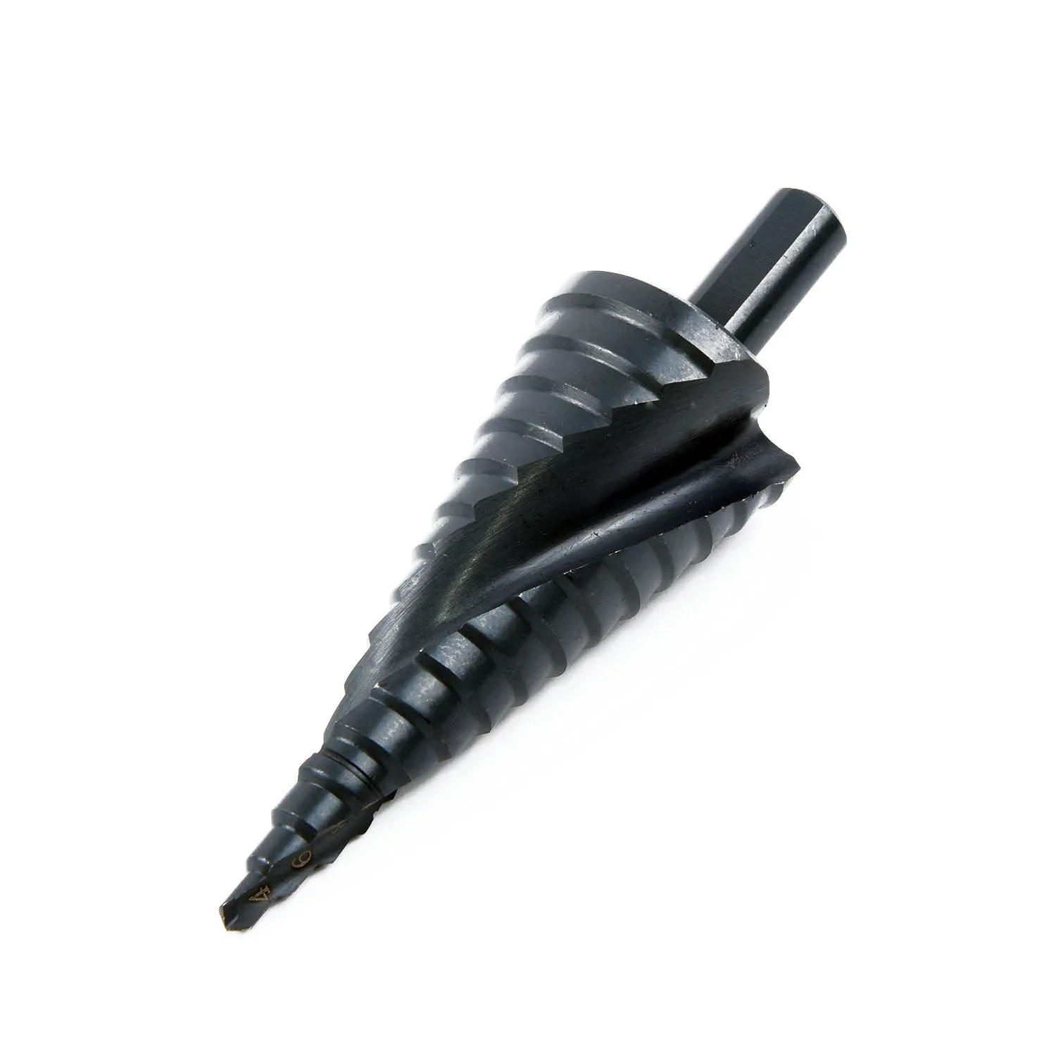 

Triangle Round Handle HSS Spiral Step Cone Drill Bit Metal Hole Cutter Nitride