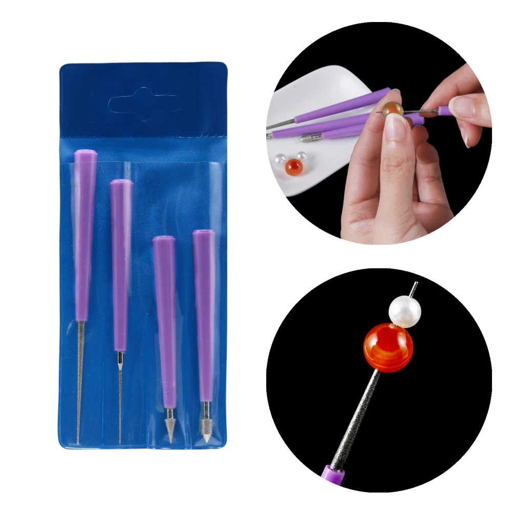 

Beaded Reaming Needle Beading Hole Enlarger Tools for Diamond Pearl Glass Beads Tipped Reaming File Reamer Jewelry Tools