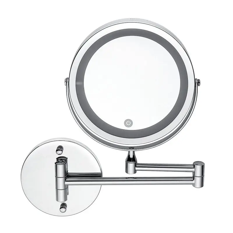 Светодиодное зеркало с 10-кратным увеличением для макияжа бритья туалетного