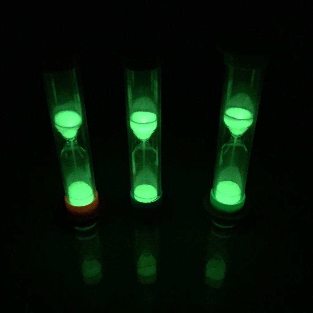 

1 Minute Plastic Hourglass Glow Sand Timer for Birthday Party Game Playing