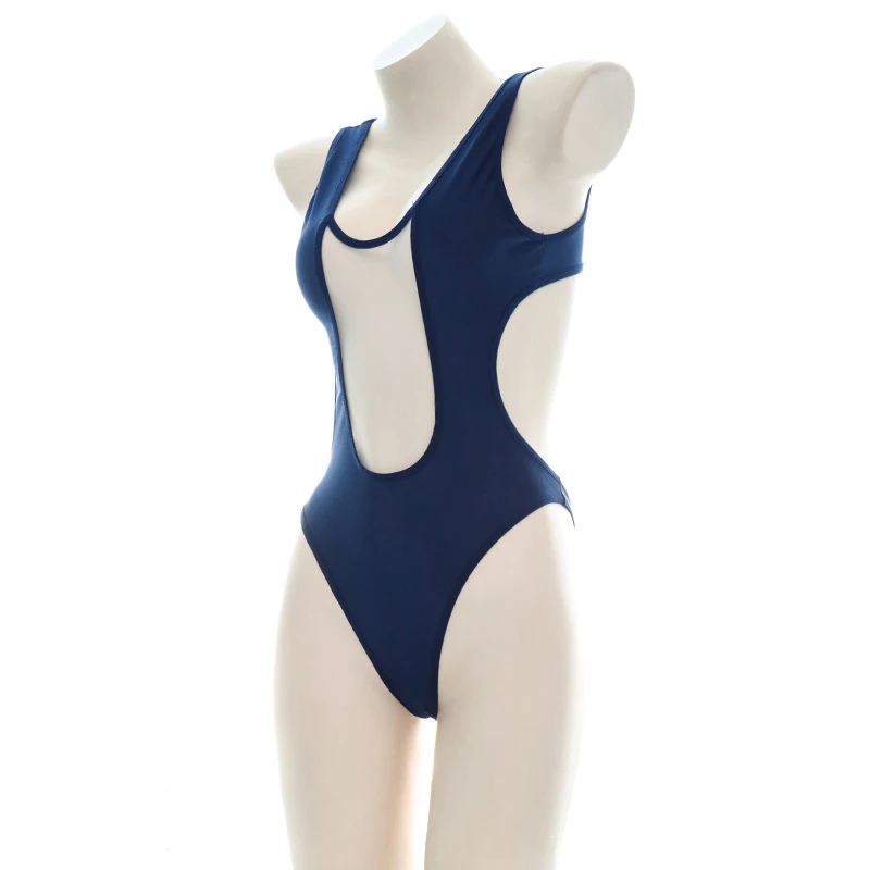 Школьный купальник JK School Grils Transparent Mesh Sukumizu Cosplay Bodysuit Swimwear Sexy Anime Backless One Piece Swimsuit Bathing Suit Dropship.